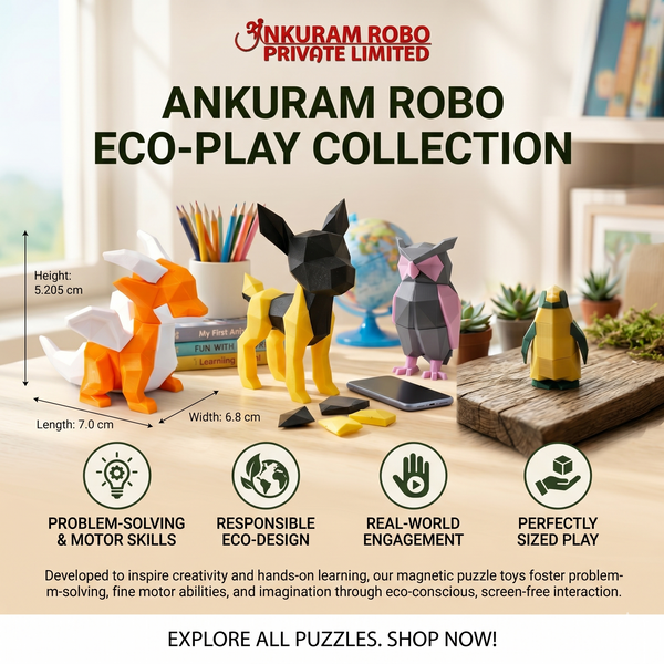 Shop Ankuram Robo's premium collection of educational magnetic toys and 3D puzzles. Spark creativity, build spatial awareness, and make STEM learning fun!