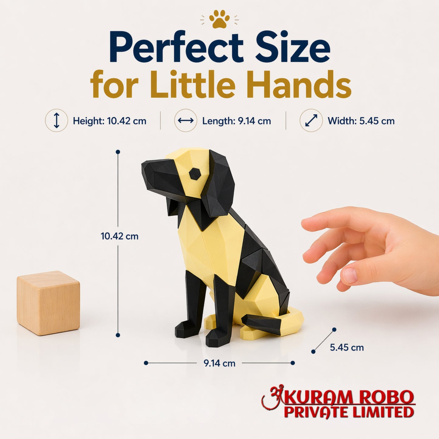 Magnetic Dog Puzzle Toy | 3D Geometric Animal Building Blocks | Educational STEM Toy for Kids | Develops Fine Motor & Cognitive Skills | Safe & Non-Toxic