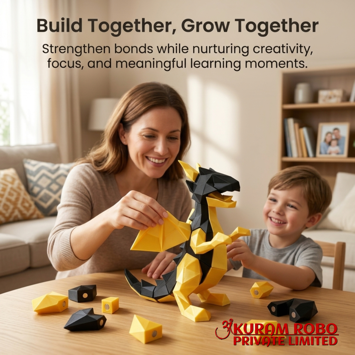 ✨ Ankuram Robo 3D Printed Dragon Desk Pet | Eco-Friendly Low-Poly Art Figurine | Sustainable Kids Toy & Home Decor ♻️